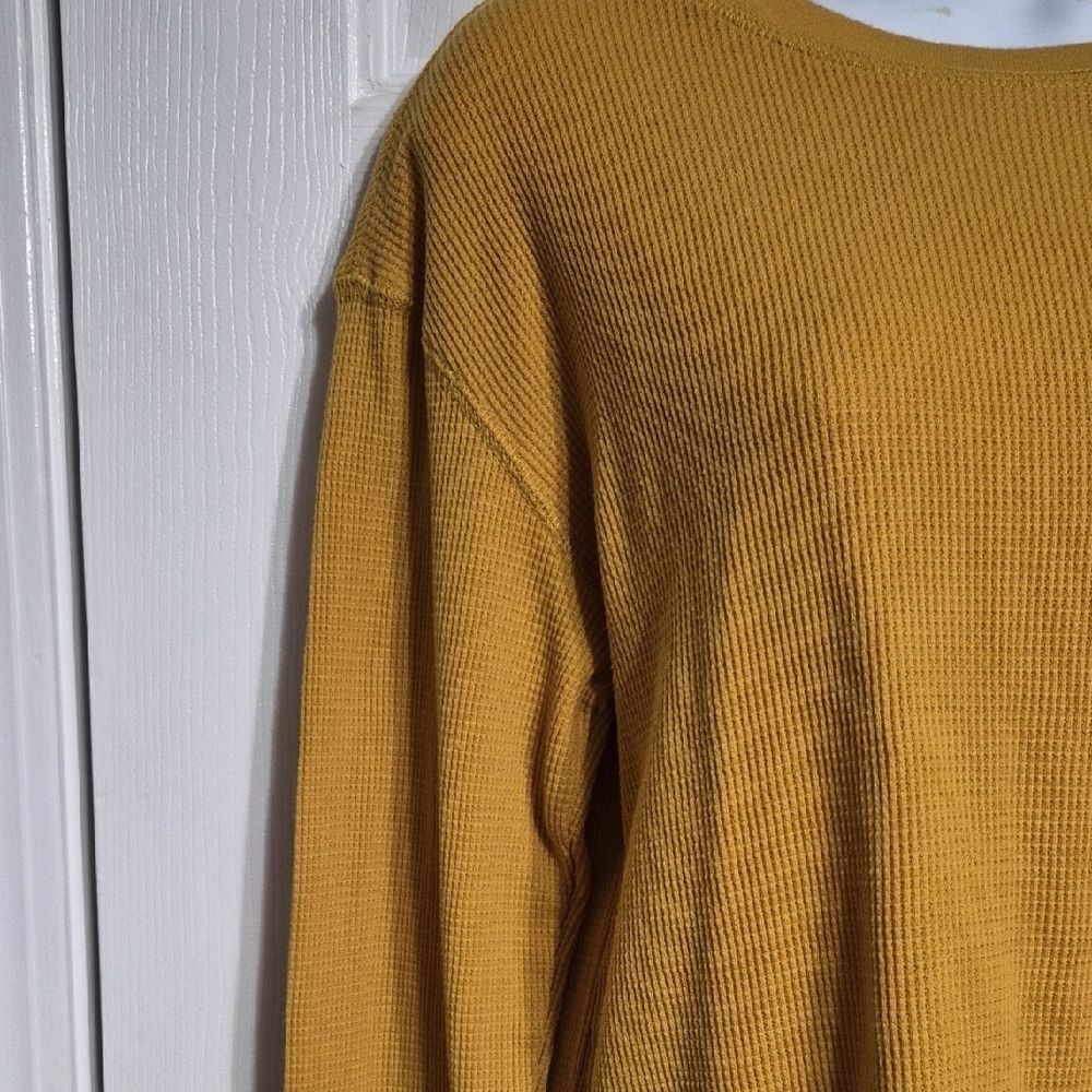 Time and Tru Mustard Long Sleeve Women's Top Size Medium - Picture 2 of 7